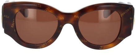 Balenciaga Innovatieve zonnebril met gedurfde acetaat monturen Balenciaga , Brown , Dames - 50 MM