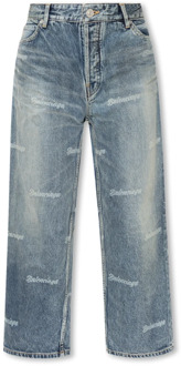 Balenciaga Jeans met logo Balenciaga , Blue , Dames - W26