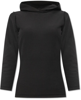 Balenciaga Logo-gepatchte hoodie Balenciaga , Black , Dames - M,S,Xs
