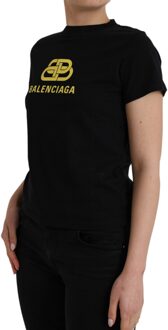 Balenciaga Logo T-shirt Korte Mouw 641674 Tjv53 - maat Zwart