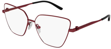 Balenciaga Metalen optische bril voor dames Balenciaga , Red , Unisex - 59 MM