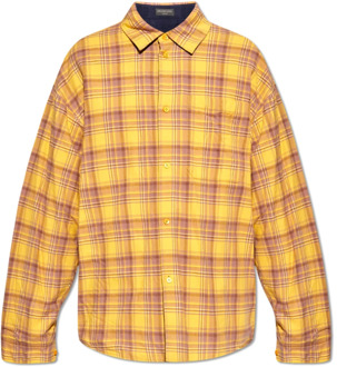 Balenciaga Omkeerbaar shirt Balenciaga , Yellow , Heren - M,Xs,2Xs