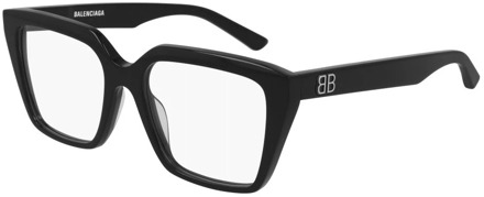 Balenciaga Optische Acetato Bril voor Dames Balenciaga , Black , Unisex - 53 MM