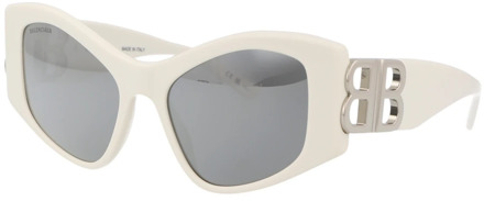 Balenciaga Stijlvolle zonnebril Bb0287S Balenciaga , White , Dames - 55 MM