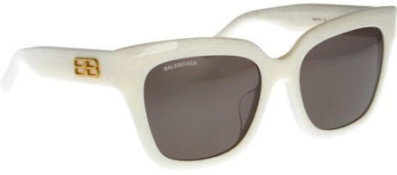 Balenciaga Stijlvolle zonnebril met 2 jaar garantie Balenciaga , Beige , Dames - 55 MM