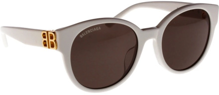 Balenciaga Stijlvolle zonnebril voor vrouwen Balenciaga , White , Dames - 55 MM