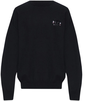 Balenciaga Sweater with logo Balenciaga , Black , Heren - M,Xs