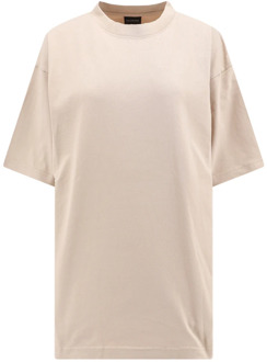 Balenciaga T-shirt met strass steentjes achterlogo Balenciaga , Beige , Dames - M,S,Xs