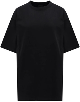 Balenciaga T-shirt met strass steentjes achterlogo Balenciaga , Black , Dames - S,2Xs
