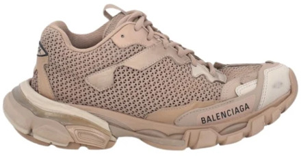 Balenciaga Track.3 Mesh en Nylon Sneakers Balenciaga , Beige , Dames - 36 Eu,35 Eu,39 Eu,37 EU