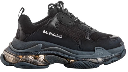 Balenciaga Triple S Clear Sole Sneakers Balenciaga , Black , Heren - 40 Eu,44 Eu,42 Eu,45 Eu,43 Eu,41 EU