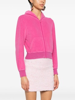 Balenciaga Velvet Rit Hoodie - maat S Roze