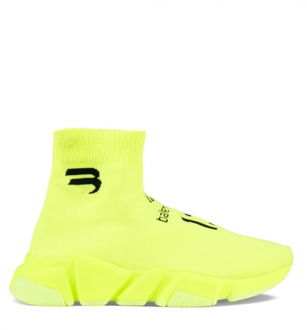 Balenciaga Vibrant Yellow Speed Soccer Sneakers voor Dames Balenciaga , Yellow , Dames - 35 Eu,36 EU