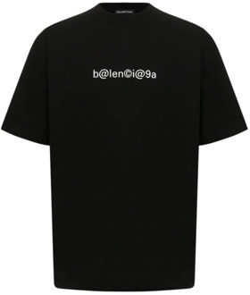 Balenciaga Vintage Jersey T-Shirt Balenciaga , Black , Heren - M,S,Xs,2Xs