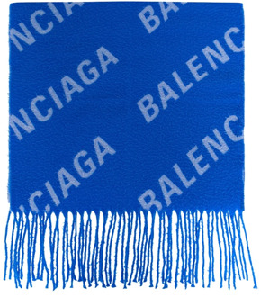 Balenciaga Wintersjaal Balenciaga , Blue , Heren - ONE Size