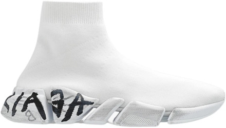 Balenciaga Witte Slip-On Distressed Sneakers Balenciaga , White , Dames - 37 Eu,38 EU