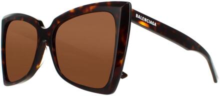 Balenciaga zonnebril BB0174S 002 Havana Brown Bruin - One Size