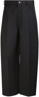 Balenciaga Zwarte hoog getailleerde oversized broek Balenciaga , Black , Heren - M,S