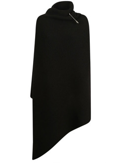 Balenciaga Zwarte Sjaals Balenciaga , Black , Dames - ONE Size