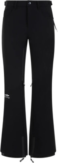Balenciaga Zwarte Ski Broek Elastische Taille Balenciaga , Black , Dames - Xs,2Xs