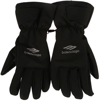 Balenciaga Zwarte Ski Handschoenen Balenciaga , Black , Heren - L,M
