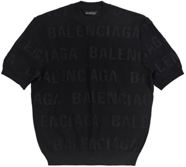 Balenciaga Zwarte Sweater m/c Balenciaga , Black , Dames - L,M,S