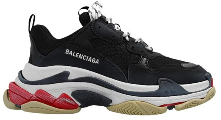 Balenciaga Zwarte Triple S Lage Top Sneakers Balenciaga , Black , Heren - 43 Eu,40 Eu,42 Eu,41 Eu,39 Eu,45 Eu,44 Eu,46 EU