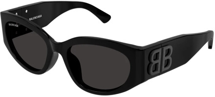 Balenciaga Zwarte zonnebril met accessoires Balenciaga , Black , Dames - 55 MM
