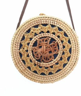 Bali Rattan Bags Handmade Round Straw Bags For Women 2019 Beach Shoulder Bag Hollow Handwoven Crossbody Bohemia Ladies Handbags