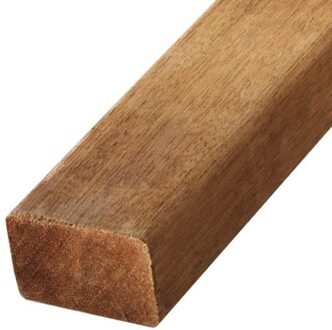 Balk hardhout geschaafd 40 x 60 mm (3,35 mtr) Bruin