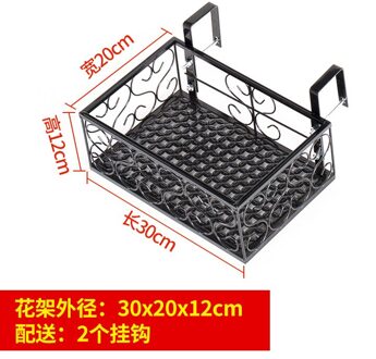 Balkon Bloem Rack Opknoping Smeedijzeren Reling Muur Opknoping Bloempot Rack Vangrail Multi-layer Rack Opknoping Plank Venster VIP 1