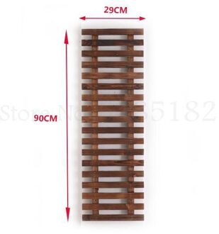Balkon bloem staan opknoping massief houten muur opknoping bloem plank outdoor bloempot hanger corrosiewerende houten muur opknoping flow 90x29cm 2