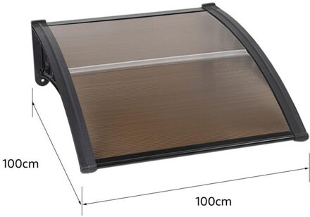 Balkon Luifel Ondersteuning Beugel Deur Venster Dakranden Luifel Houder Luifel Plastic Stalen Beugel Regen Dak Voor Tuin Hwc 100X100 cm