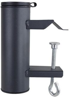Balkon parasolhouder / parasolbevestiging antraciet metaal - Parasolvoeten Zwart