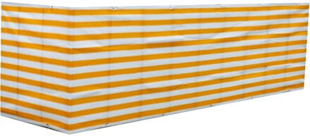 Balkon Privacy Screen Hek Mesh Voor Balkon Voorruit Zonnescherm Uv-Proof Wind Kind Veilige Bescherming Yard Cover 0.9*5M geel