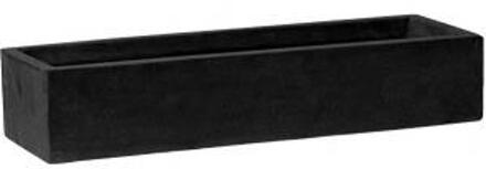 balkonbak laag zwart 50x15x9.5 cm