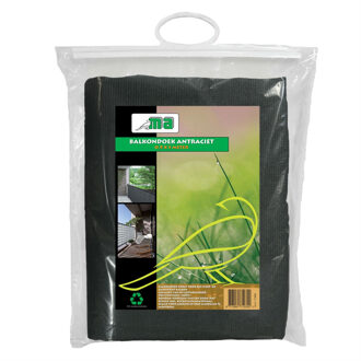 Balkondoek - zonnescherm - antraciet - 0,9 x 5 meter - kunststof - privacy scherm - windscherm