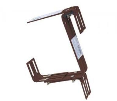 Balkonhaak voor bloembakken - Type C - Max 30 kg - Bruin