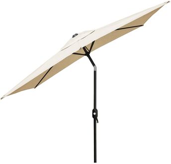 Balkonparasol 150x250cm Met Knikarm - Creme