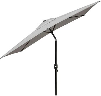 Balkonparasol 150x250cm Met Knikarm - Lichtgrijs