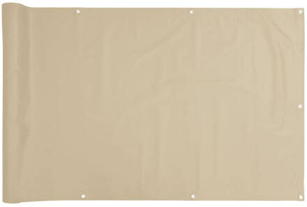 Balkonscherm 75x500 cm oxford stof beige