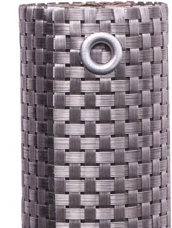 Balkonscherm 90 x 300 cm,  V 12443, platina, vv ogen rondom. nu met gratis spanrubbers