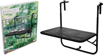 Balkontafel 60x43x70cm zwart