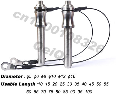 Ball lock pins with cable / release pins for line array speakers in professional audio or DJ speakers ,botton pins self locking