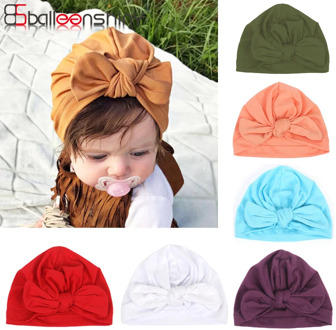 Balleenshiny Baby Accessories Hair Headwears Baby Turban Hat Children Newborn Beanie Kids Baby Girl Baby Headwrap Girl Tiara