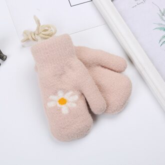 Balleenshiny Winter Warme Wanten Voor Kinderen Aged 0-3 Pluche Gebreide Halter Handschoenen Verdikte Kinderen Warme Outdoor Afdrukken Wanten 6