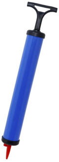 Ballenpomp/luchtpomp - met naald - blauw - 28 cm