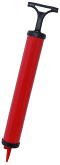 Ballenpomp/luchtpomp - met naald - rood - 28 cm