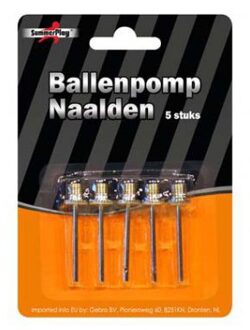 Ballenpomp naalden 10 stuks - Voetbal pomp naalden