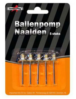 Ballenpomp naalden 5 stuks - Ballenpompen Zilverkleurig